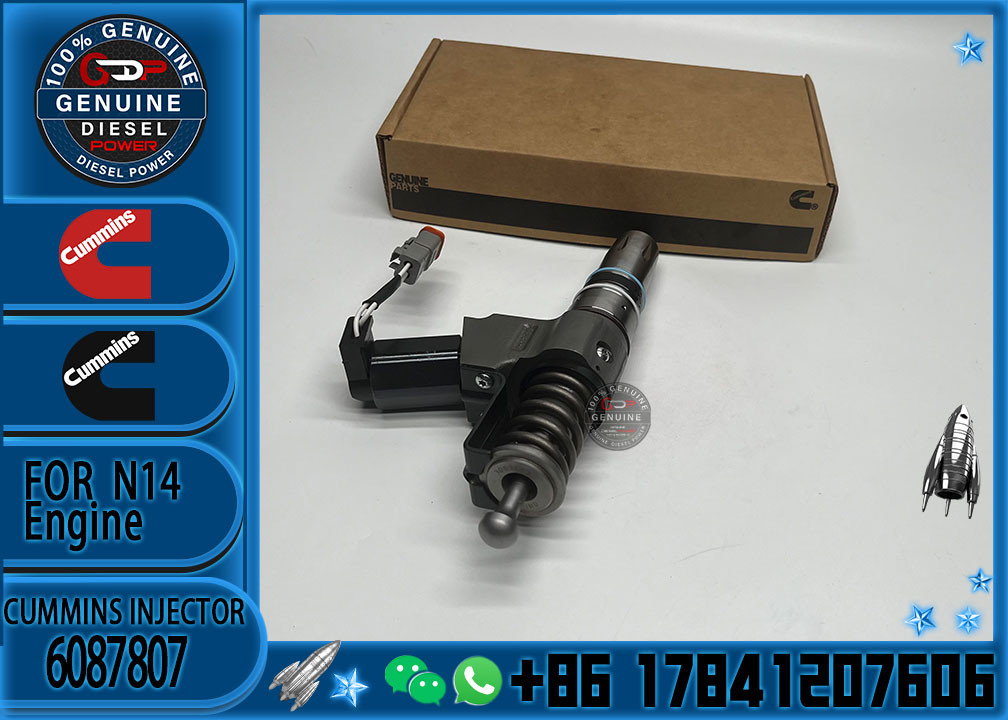 New Common Rail Diesel Fuel Injector 4307516 6087807 3080931F For Cummins QSN14 N14