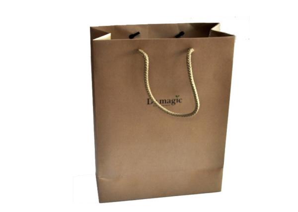 Card Paper Packaging Bags With Handles, Promotional Paper Shopping Bags For