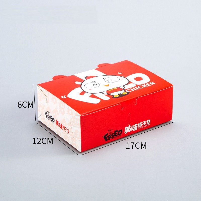 Custom Fast Food Fried Chicken Packaging Boxes For Small Sandwich Hamburger