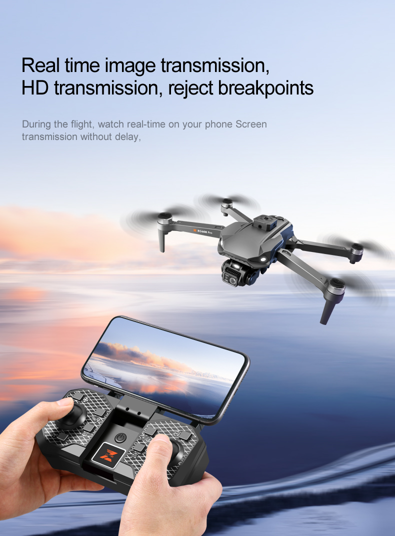 Rg608 Pro Uav Hd 8k Dual Camera Uav Optical Flow Dual Camera Lift Obstacle Avoidance Aircraft Night Aerial Photography Z