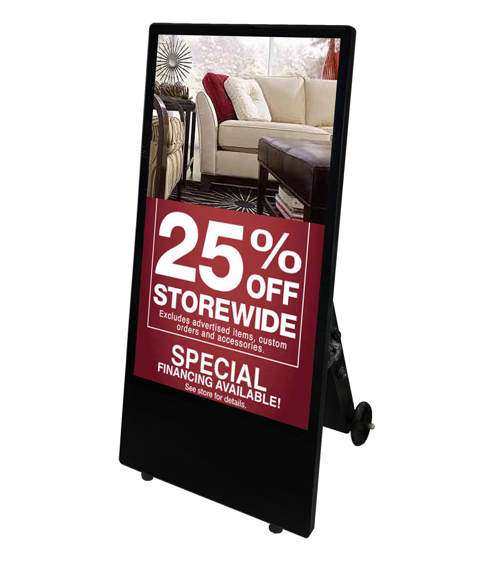 49 inch outdoor digital signage battery kiosk