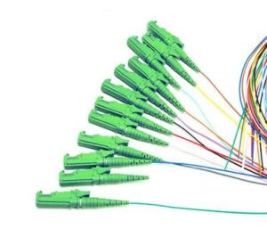 Quality 12 Core Color Om3 E2000 Apc Upc G655 Fiber Optic Pigtail wholesale