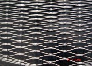 Quality Professional Ferrule Wire Rope Mesh , Stainless Steel Cable Mesh Netting wholesale