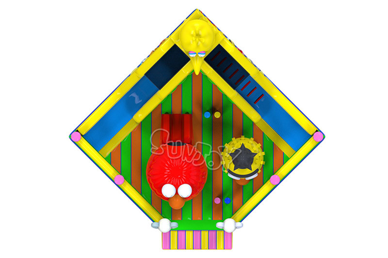 1000D Inflatable Play Park Sesame Street Playground Bounce House