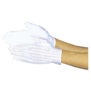 Quality Lint Free ESD Non Slip Gloves Covered With Plastic Spots For Industrial Worker wholesale