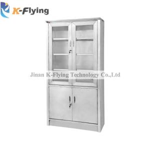 Quality Clinic Key Lock Stainless Steel Medical Cabinet 90*40*180cm wholesale