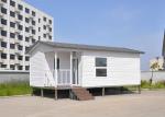White Eco Friendly Prefabricated Mobile Homes / Light Steel Log Mobile Homes