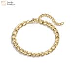 Men Stainless Steel Bracelet , Contemporary Hip Hop Cuban Link Bracelet