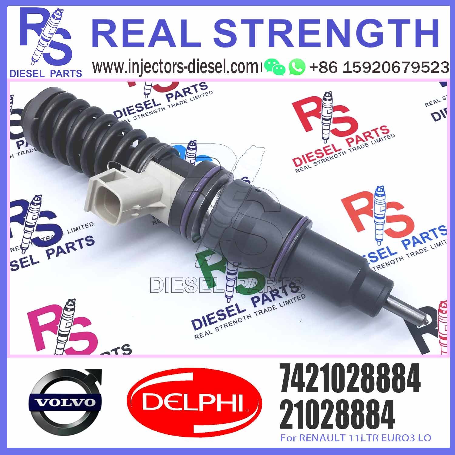 High Quality Diesel Fuel Injector 21028884 7421028884 7485003043 85003043 BEBE4D20001 For RENAULT 11LTR EURO3 LO