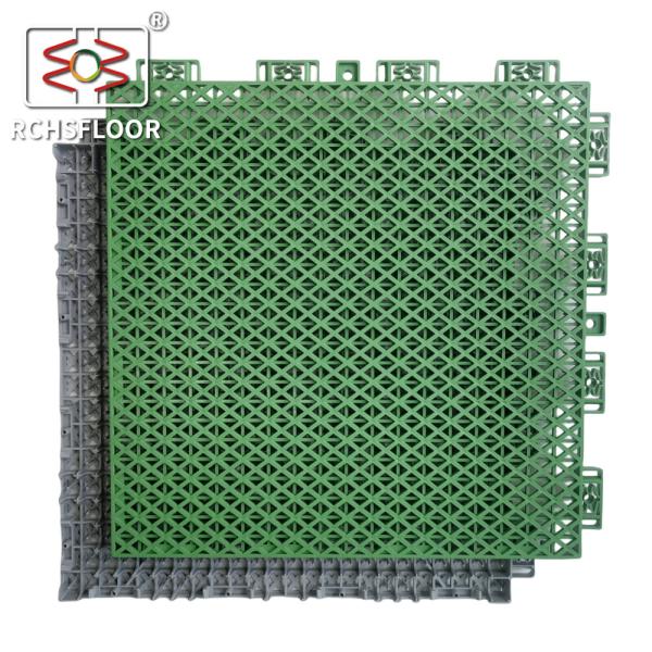 Anti Slip PP Interlocking Tiles Tennis Volleyball Basketball Court Tiles 1000