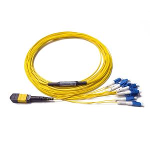 Quality Optic fiber fan-out Patch Leads elite loss SM 12 Fiber 40G MTP/MPO-LC Harnesses Cable wholesale