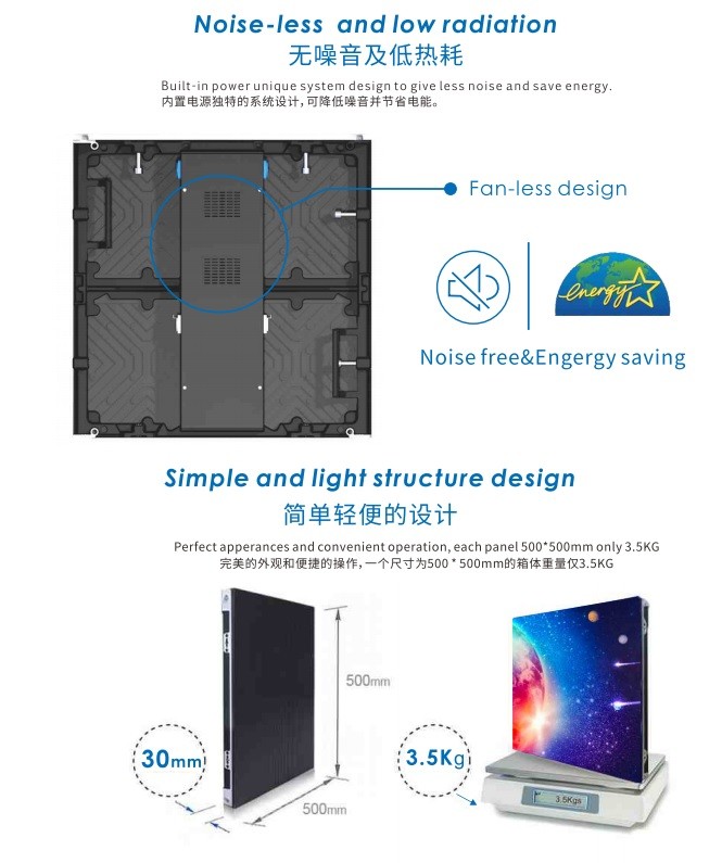 Die Casting Rental Led Display Screen Indoor Lightweight 1000 nits
