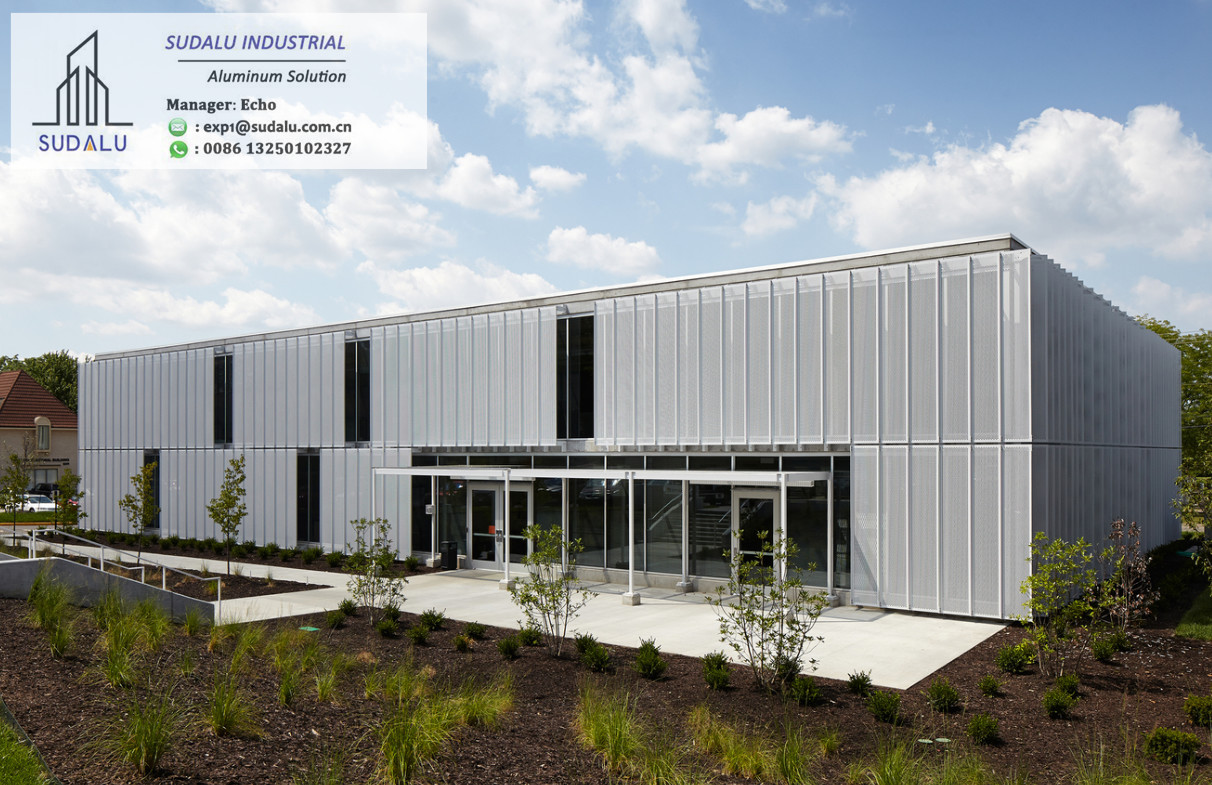 SUDALU Solar Shape Aluminum Facade Cladding Panel for Outdoor Decoration Metal Perforated Panel