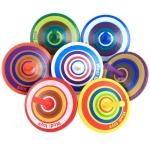 Kids Rainbow Wooden Gyro Toy Wheel For Stress Relieving