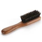 Boar Bristle Beard Brush Comb Set Black Color Wood Material for Men Beard Hair