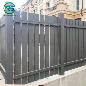 Quality Vertical Slat Contemporary Aluminum Fence Customized Design Colour wholesale