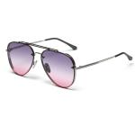 UV400 Vintage Flat Top Gradient Sunglasses BSCI Affordable Polarized Sunglasses