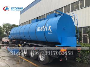 Quality 35cbm 3 Axle Bitumen Carbon Steel Tank Semi Trailer wholesale