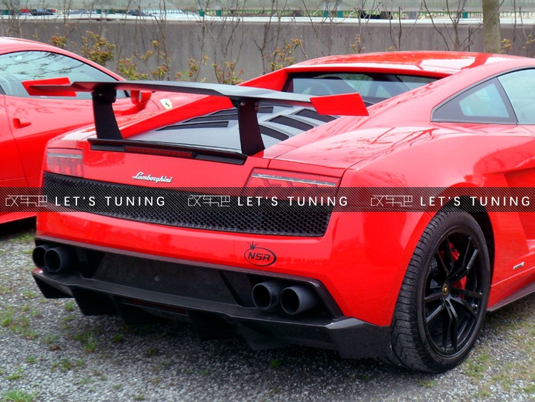 For lamborghini Gallardo LP550 560 570 Carbon Fiber Spoiler Gallardo LP550 560 570 Upgraded SUPER TROFEO Style Spoiler