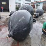 OEM Cylindrical Ship Launching Balloon Inflatable Ship Launching Rubber Airbag
