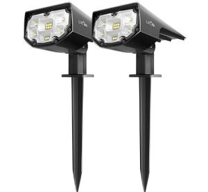Quality Cold White 12 Leds 3.70volt Solar Led Landscape Spotlights wholesale