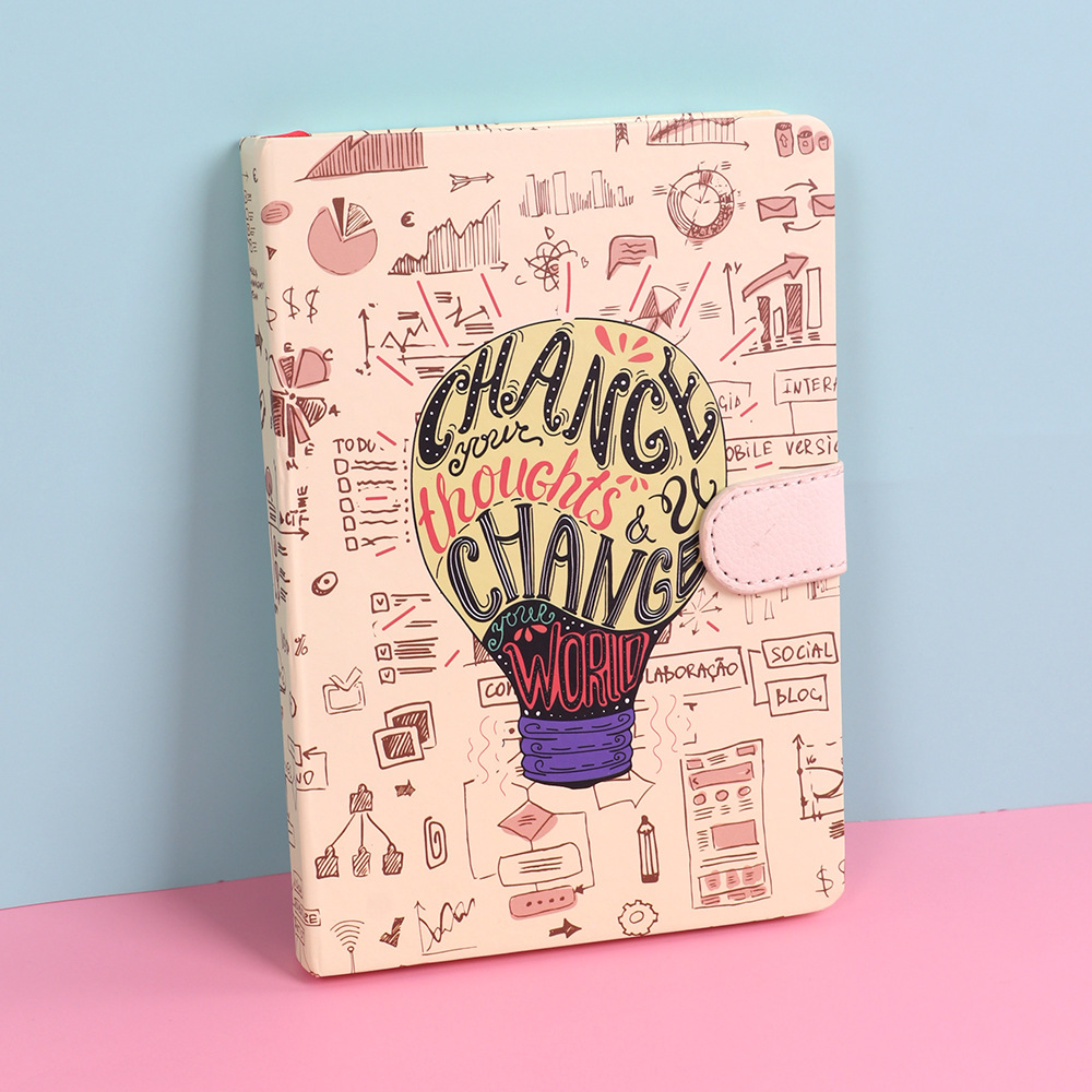 2022 Soft Custom Notebook A5 Magnetic Student Notebook Beautiful Notebook for Girls