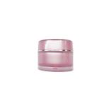 Round Pink Double Layer Cosmetic Cream Jar 50ml Portable Cosmetic Packaging Jars