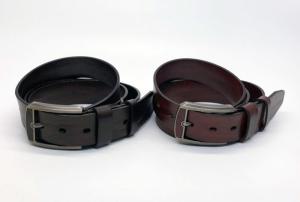 Quality Genuine Mens Casual Leather Belt 3.8cm Width With Inlaid Leather Buckle wholesale