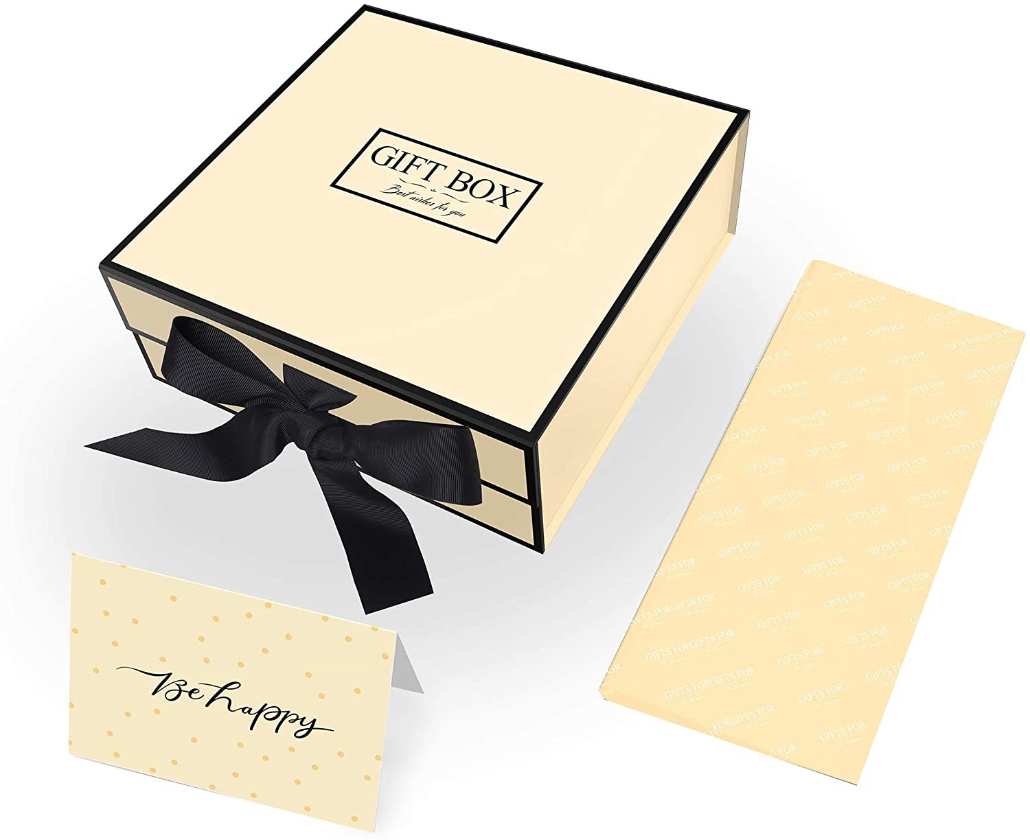 Ribbon Closure Magnetic Paperboard Gift Boxes