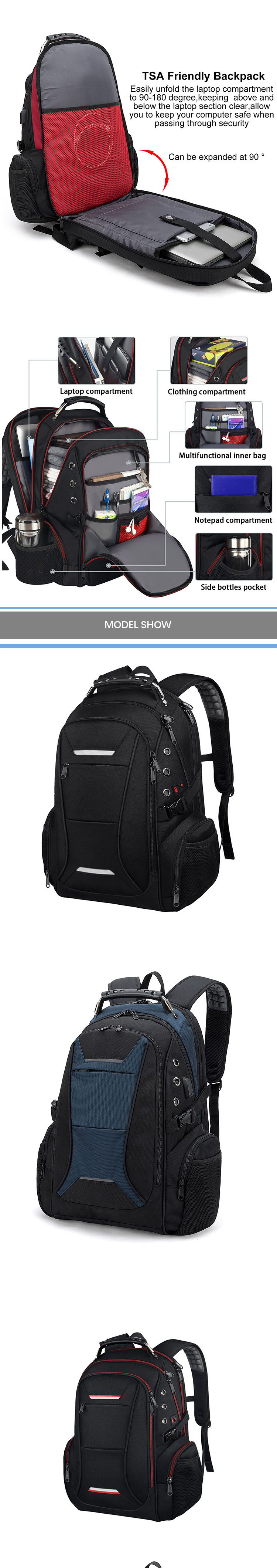 Sympathybag Man Business Trip Backpack Waterproof School Bags Outdoor OEM