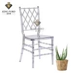 Acrylic Decorating Wedding Plastic Chairs For Dining / Hotel / Hall