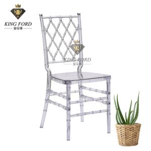 Quality Acrylic Decorating Wedding Plastic Chairs For Dining / Hotel / Hall wholesale