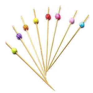 Quality Colorful Spot Ball Decorative Bamboo Food Picks In Bulk FDA approved wholesale