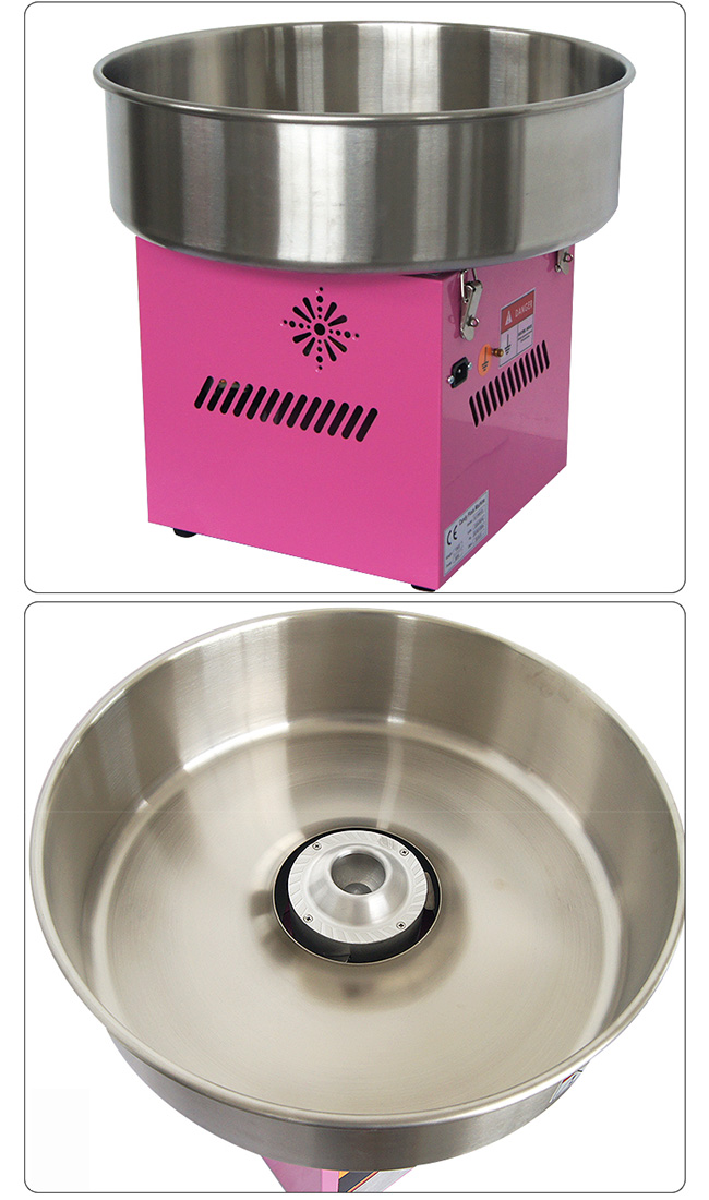 Elegant Snack Food Processing Equipment , Gas Automatic Cotton Candy Fairy Floss Machine