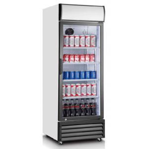 Quality Fan Cooling Commercial Glass Door Coolers 360L Convenience Store Display Cooler wholesale