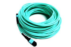 Quality 24 Core MPO 10m Multimode Fiber Cable OM3 Low Insertion Loss wholesale