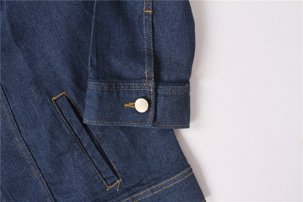 Ladies 2 Colors Casual Denim Jacket S M L XL 2XL
