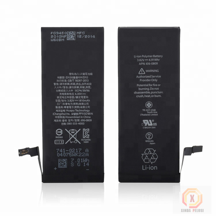 Mobile Phone Battery Apple Spare Parts For Iphone 6 3.8 V 1810 mAh 6G 0 Cycle OEM