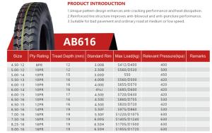 Quality Chinses Factory off road tyre Bias AG Tyres AB616 6.00-13 wholesale