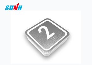 Quality Small Disabled Elevator Floor Buttons , SUNH Braille Lift Buttons With White Light wholesale