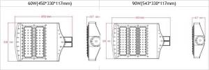 Quality 2700K - 6500K 60W Dimmable LED Street LightsWall Packing Brightness Light wholesale