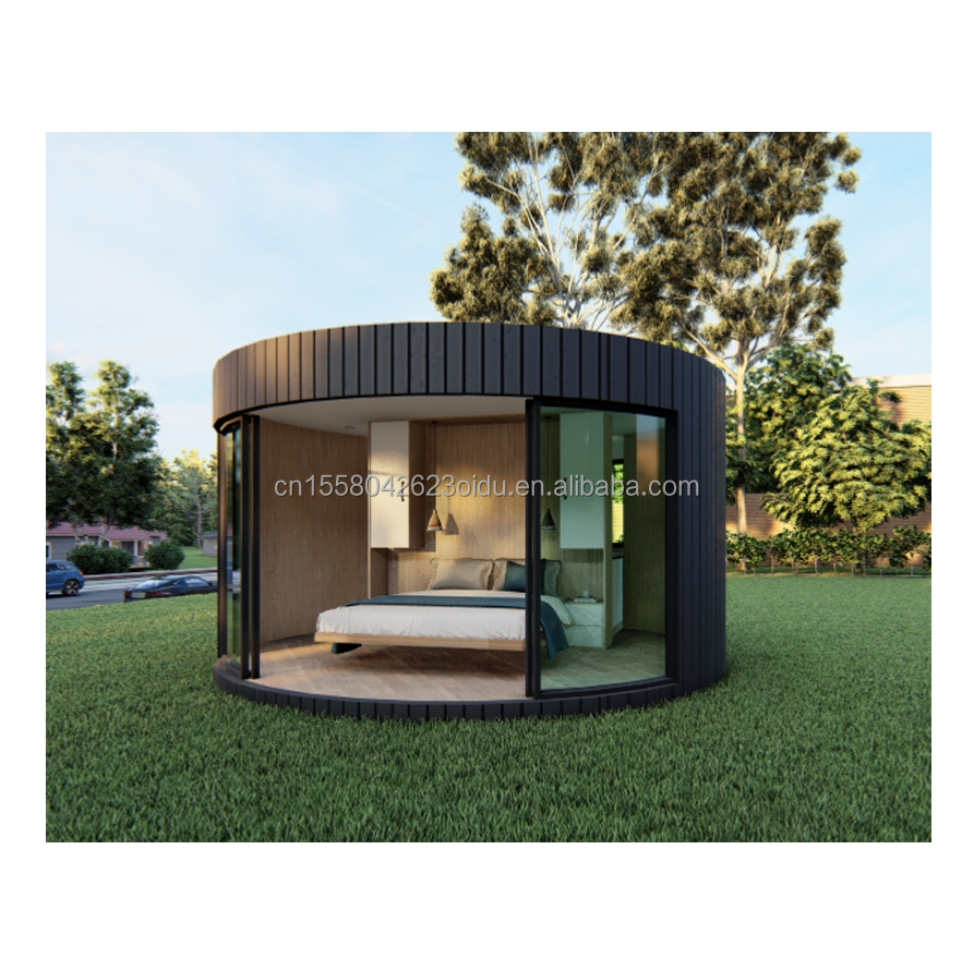 50/75/100mm Wave Sandwich Panel Wall EU Prefabricated Container House for Couples' Residential or Hotel