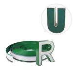 LED Punched Rainproof Flat Cut Aluminum Channel Letters Silver Anodized