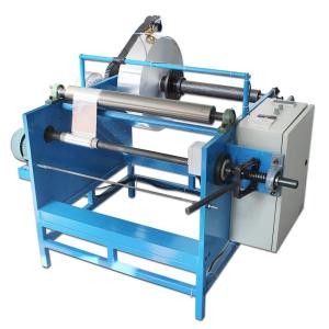 Quality 350 KG Voltage 380V Food Packaging Manual Aluminium Foil Jumbo Roll Rewinding Machine wholesale
