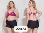 Black Sexy Plus Size Swim Suits Fat Women Gauze Skirt Swimwear For Larger Ladies