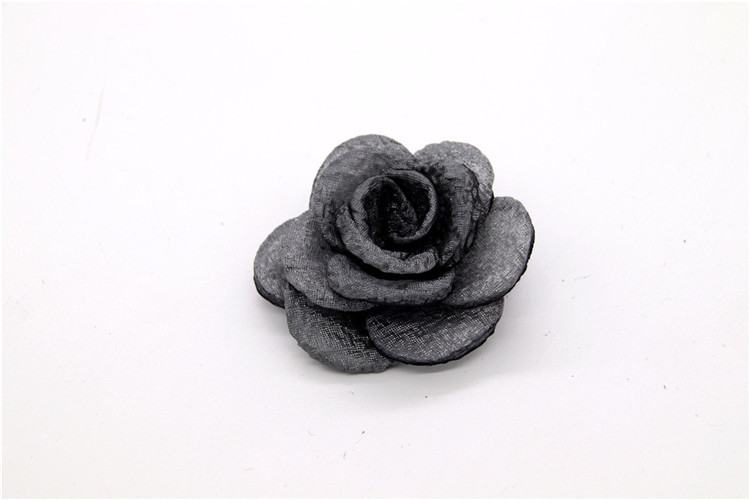 Hand Sintered Edge Flower /girl flower made of satin ribbons/Hand-simulated flower Various colors Fabric, wool