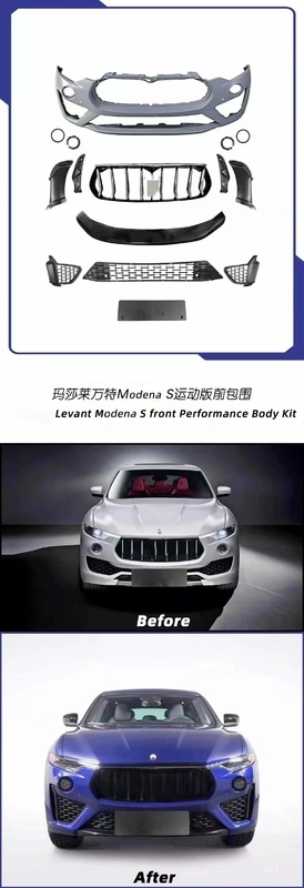 Maserati Levante Front Bumper Kit Upgrade To Modena S GTS Version For Improved Look