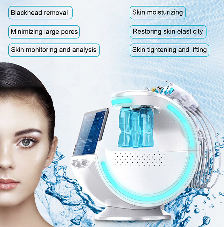 Multifunctional Hydrafacial Machine 7 In 1 Hydrafacial Microdermabrasion Machine Stationary