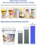 Exterior Wall Coating with Stone Like Texture Dries in 2 Hours Effortless