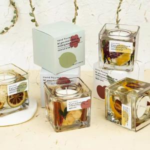 Quality Aroma Light Candles Clear Glass Jar Aroma Candles Home Fragrance Gifts wholesale